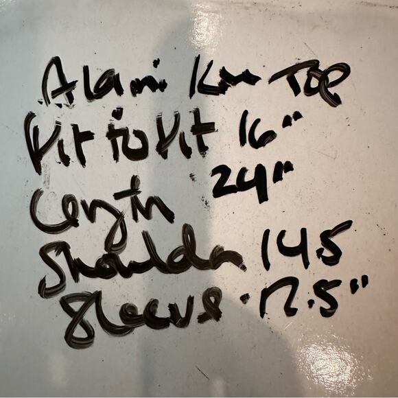 Anthropologie Akemi + Kim Hi Lo Peplum Top Boho Print Cream Black 3/4 sleeve - Picture 9 of 14